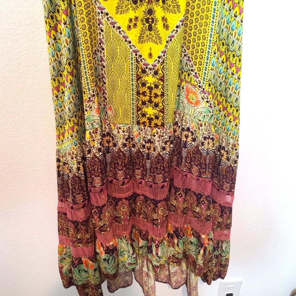 Anthropologie Lovett Tiered  Maxi Dress - Picture 7 of 11